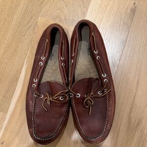 L.L. Bean Men's Brown Leather Boat Shoes